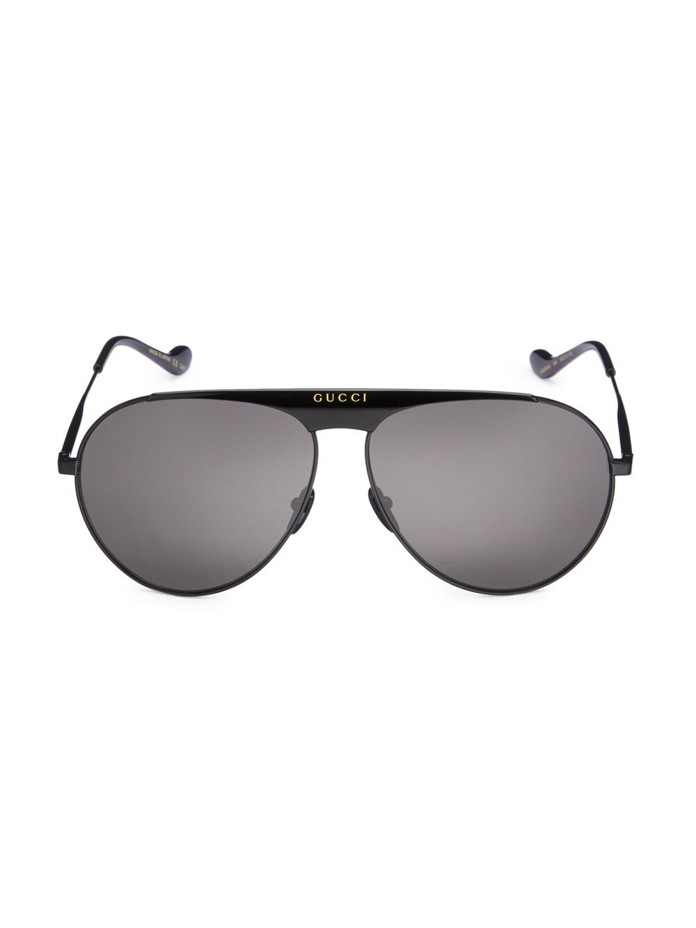 

Солнцезащитные очки-авиаторы Seasonal Icon 65 MM Gucci, черный
