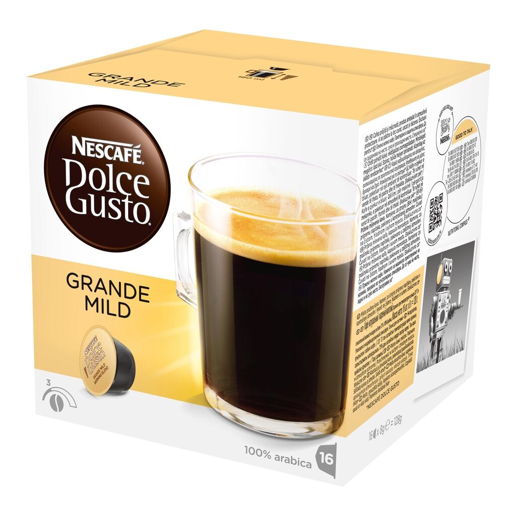 

Nescafé Dolce Gusto Grande Mild, Кофе, кофейные капсулы, 16 капсул Nestlé