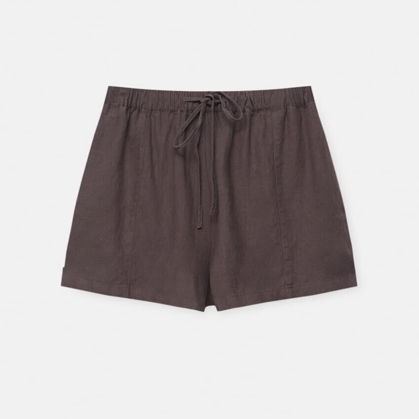 

Шорты с эластичным поясом Pull&Bear Flowing Rustic Shorts, антрацитово-серый