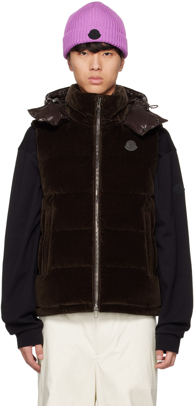

Коричневый пуховый жилет Vexin Moncler