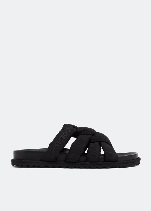 

Сандалии JIMMY CHOO Kes flat sandals, черный
