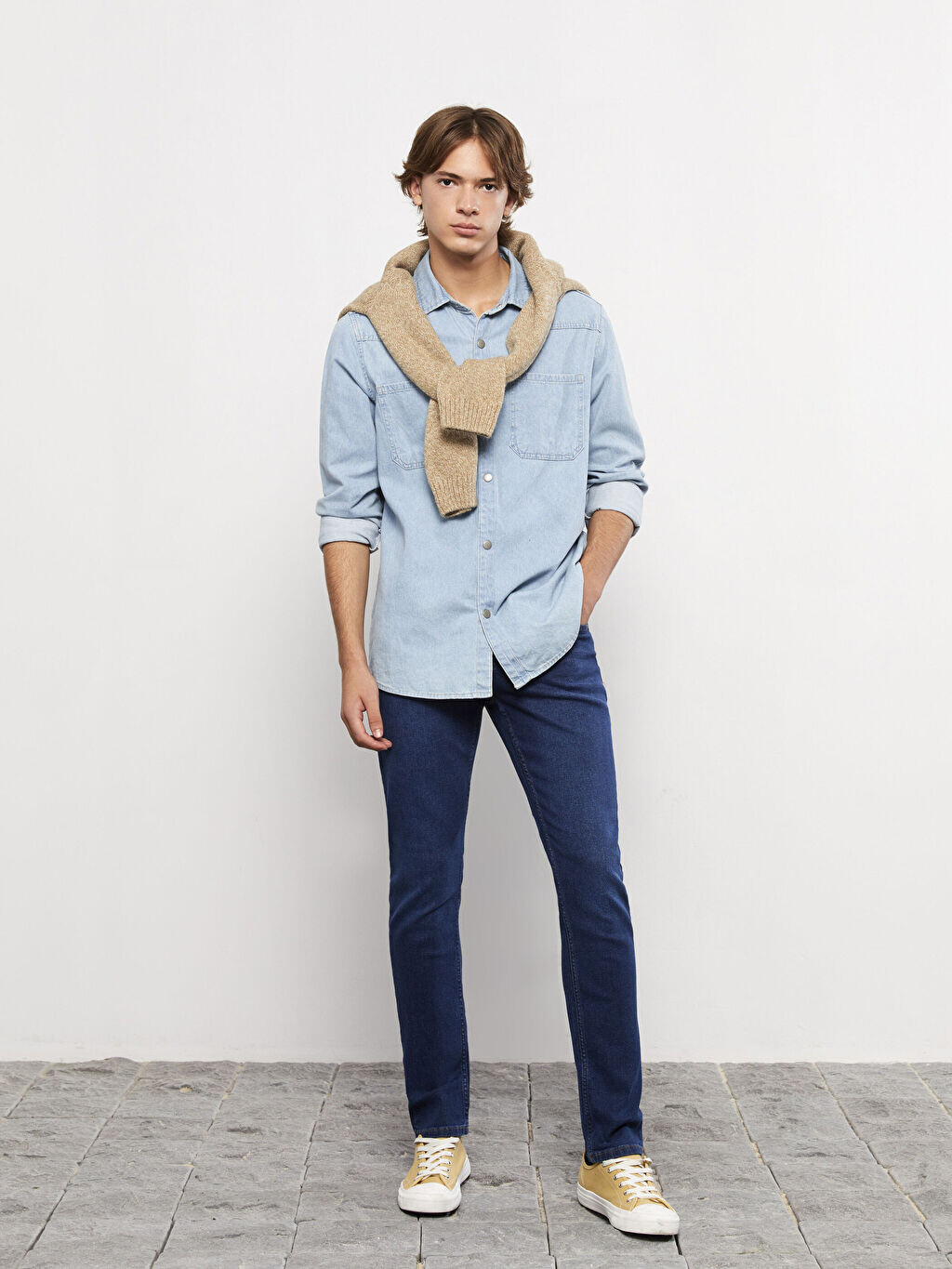 

Мужские джинсовые брюки 750 Slim Fit LCW Jeans