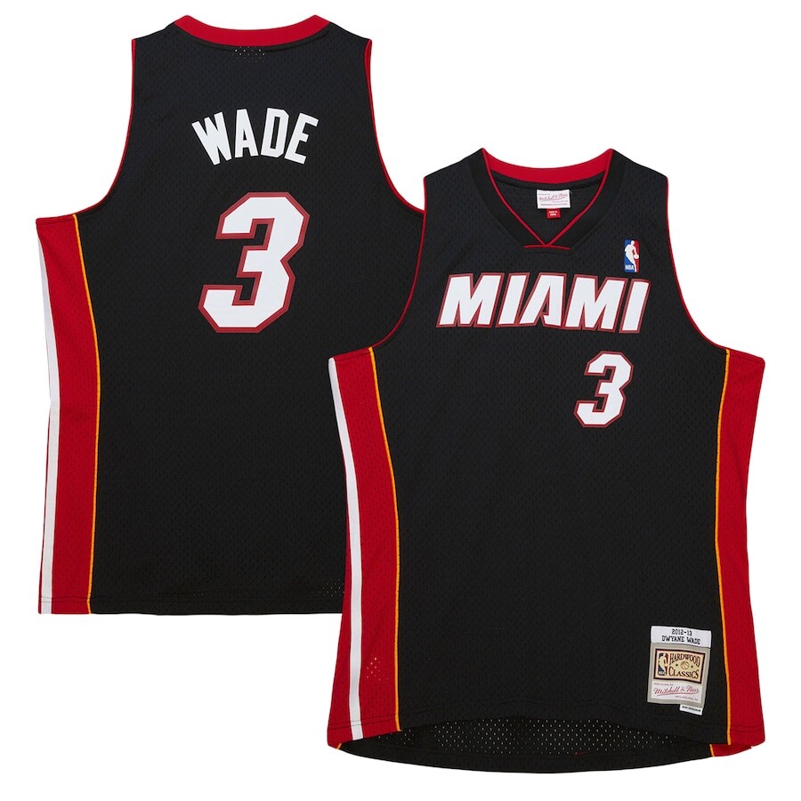 

Джерси Mitchell & Ness Miami Heat, черный