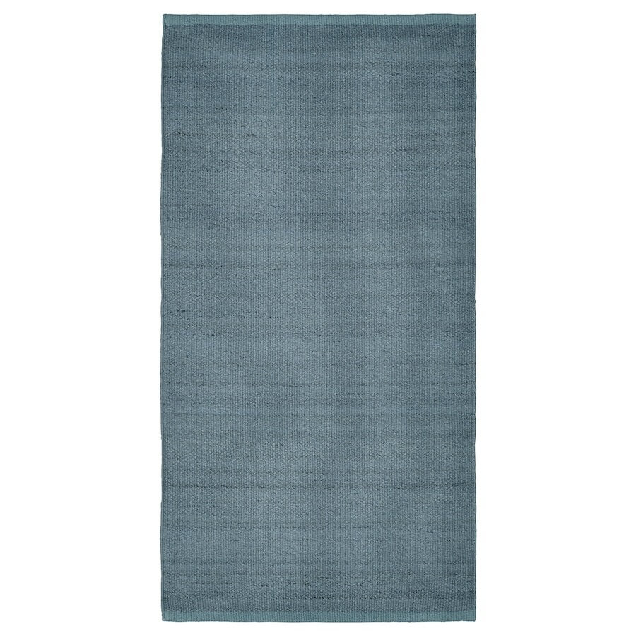 Ковер Ikea Tidtabell, 80х150 см, серо-синий ковер тканый ikea starreklinte 80х150 см натуральный черный