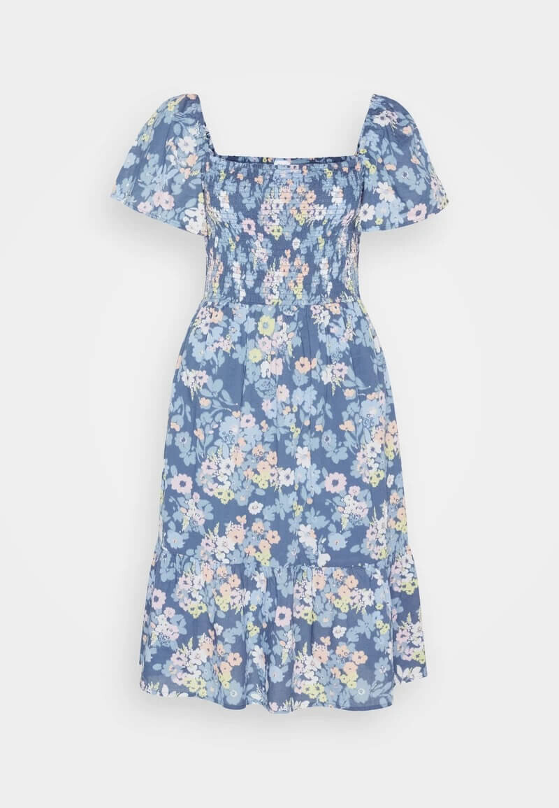 Платье Gap Smock Summer, синий