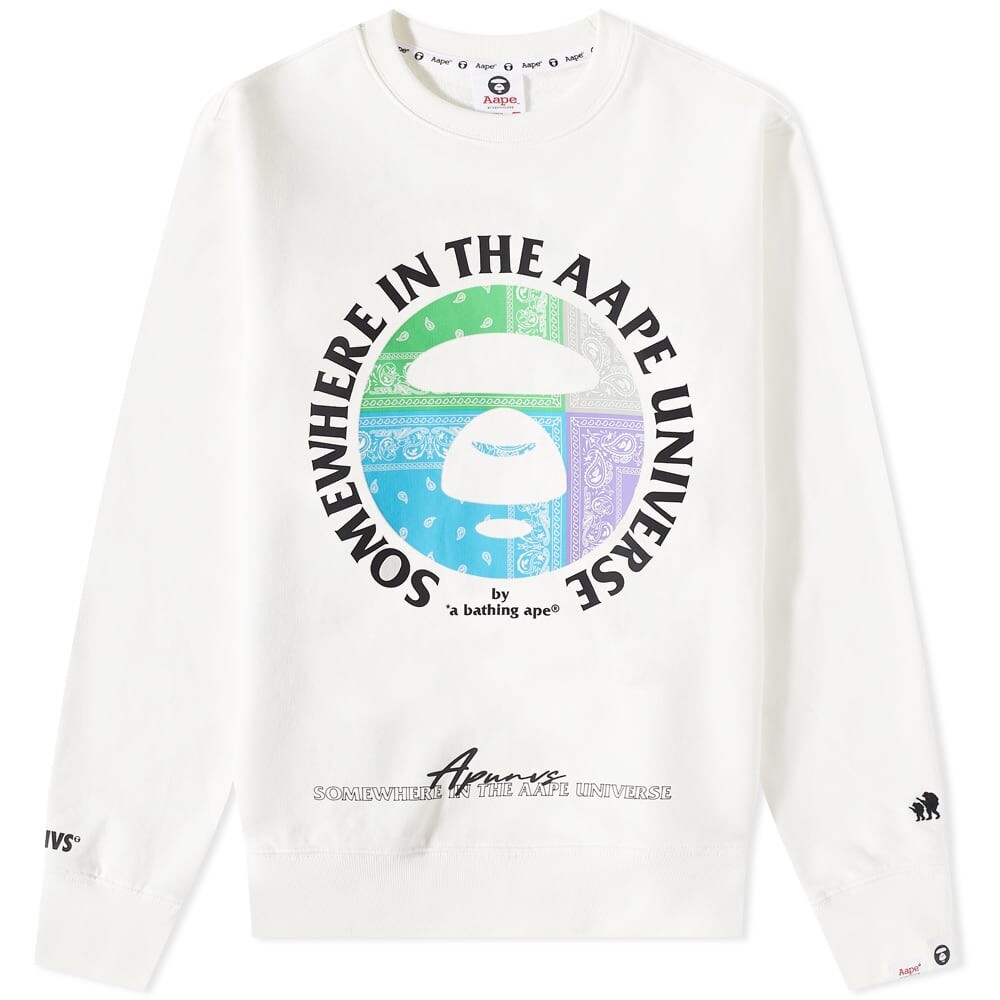 

Толстовка AAPE Bandana Moon Face Crew Sweat
