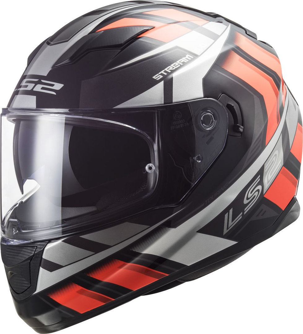 Шлем LS2 FF320 Stream Evo Loop, черно-оранжевый
