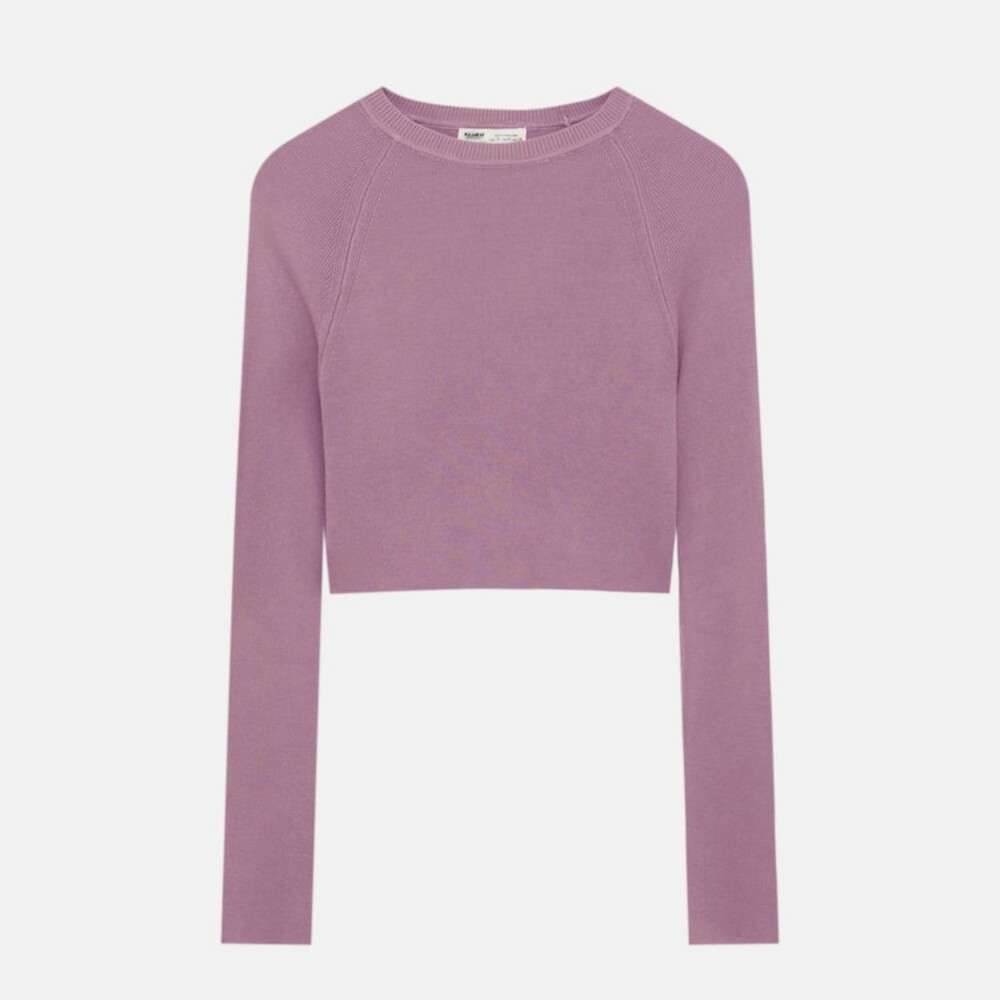

Свитер Pull&Bear Cropped Knit, пудрово-розовый