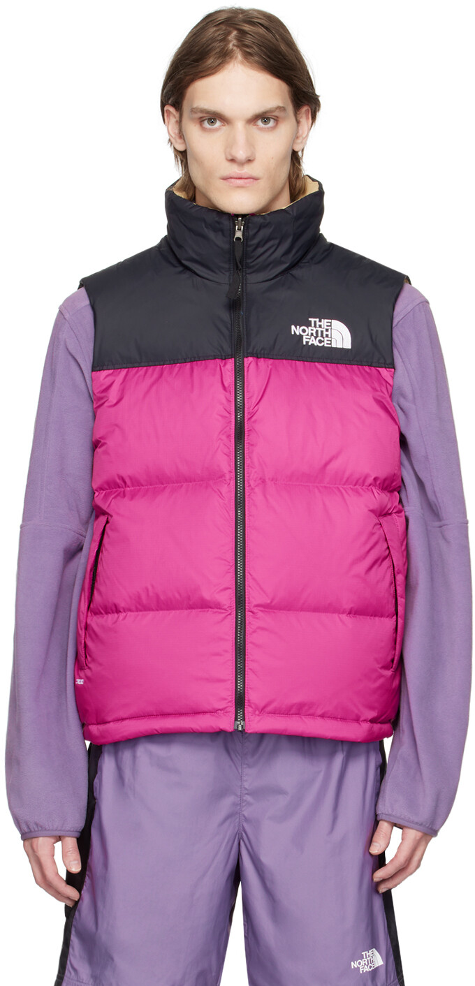 

Пурпурно-черный пуховый жилет Nuptse Retro 1996 года The North Face