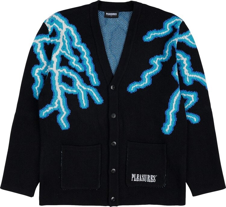 

Кардиган Pleasures Volt Jacquard Cardigan 'Black', черный