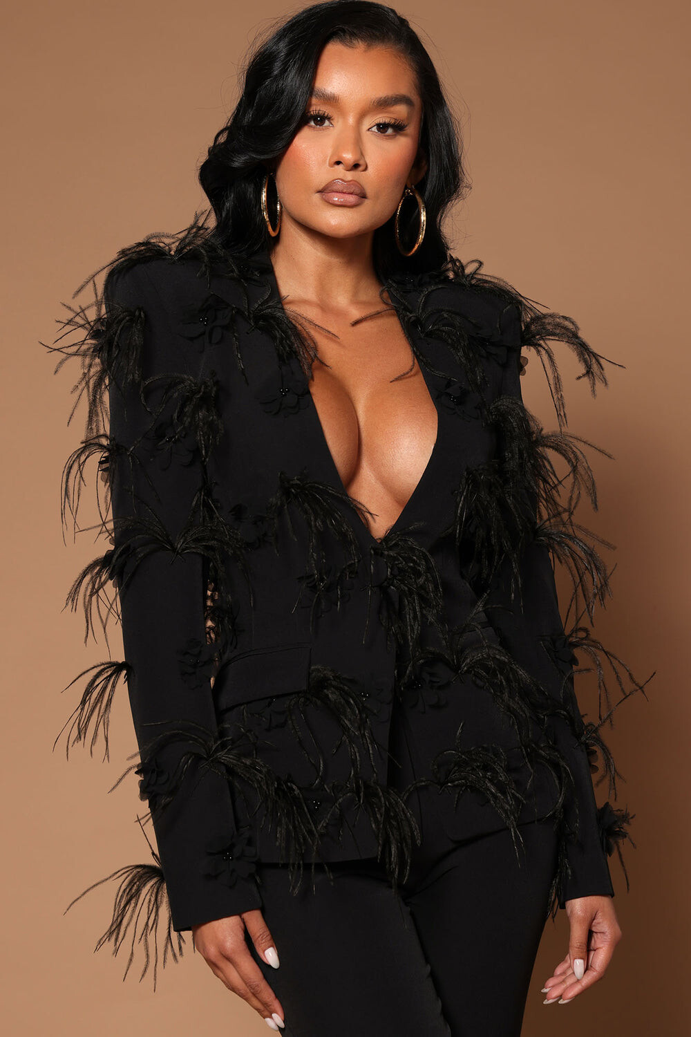 

Блейзер Fashion Nova B52337, черный