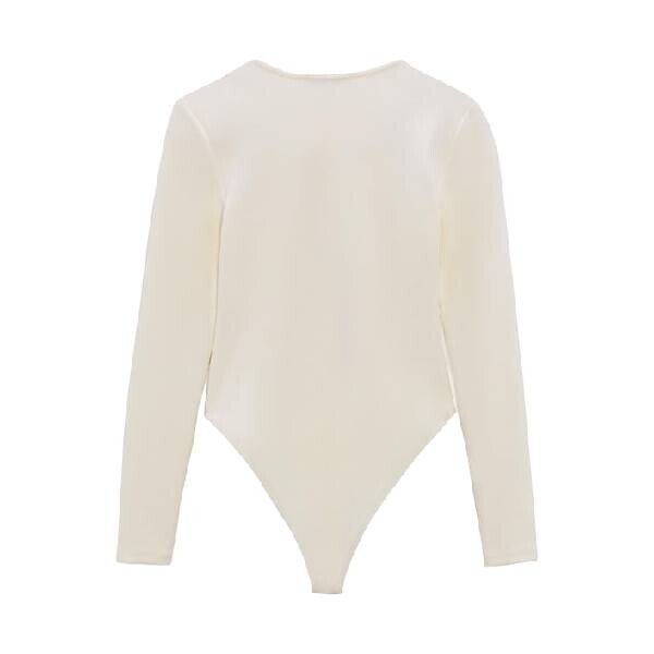 

Боди Zara Soft Cut Out, кремовый