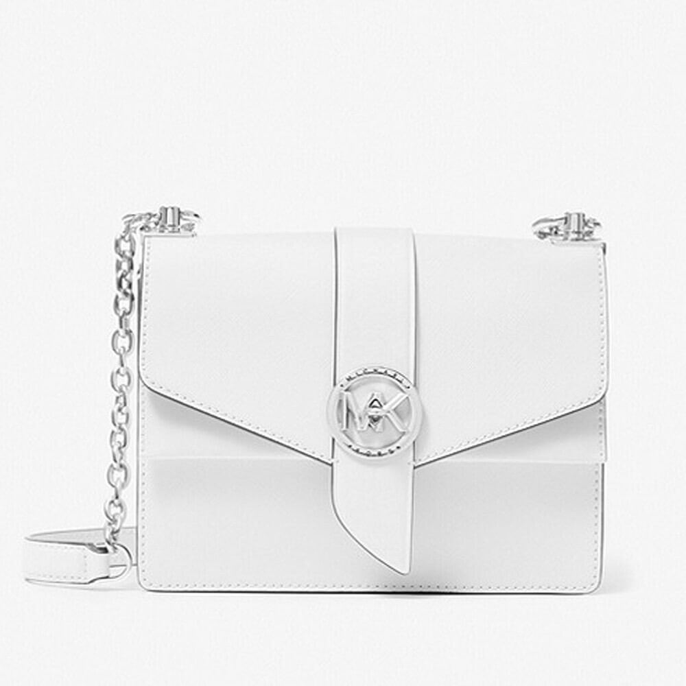 

Сумка кросс-боди Michael Michael Kors Greenwich Small Saffiano Leather, белый