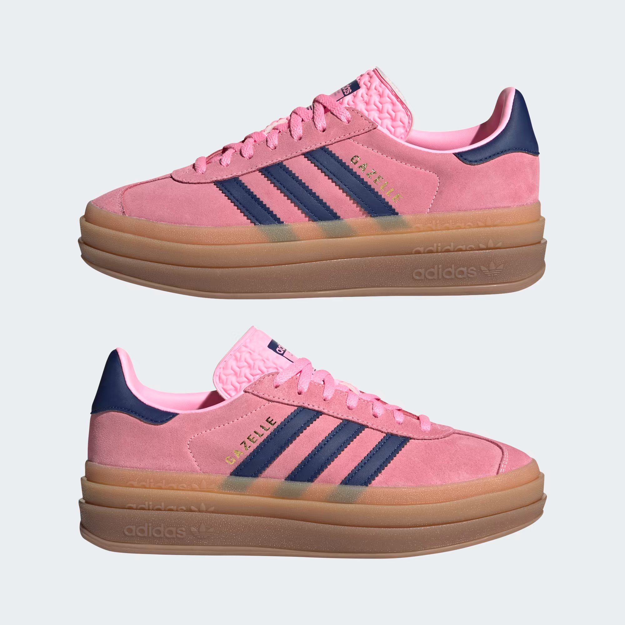 Adidas gazelle store white pink