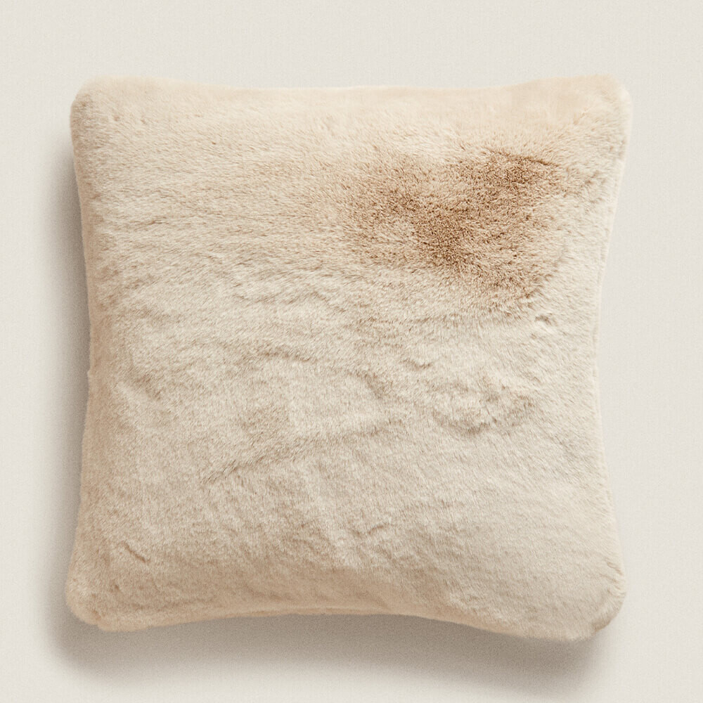 

Чехол для подушки Zara Home Fur Cushion Cover, серый