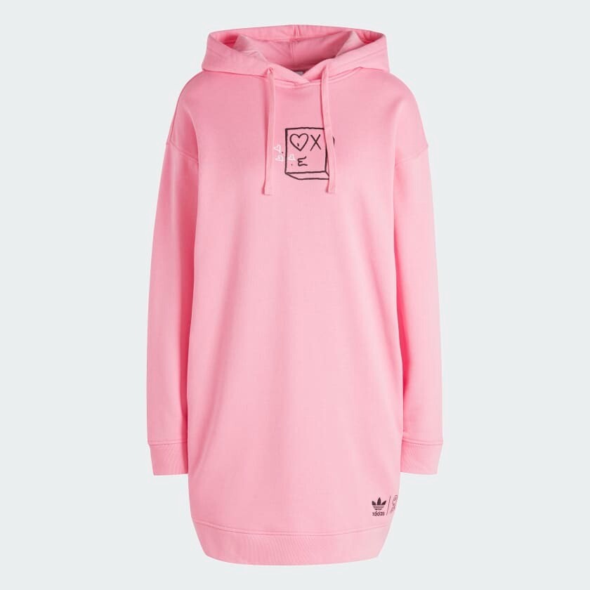 

Платье Adidas Originals х Andrе Saraiva Hooded, розовый