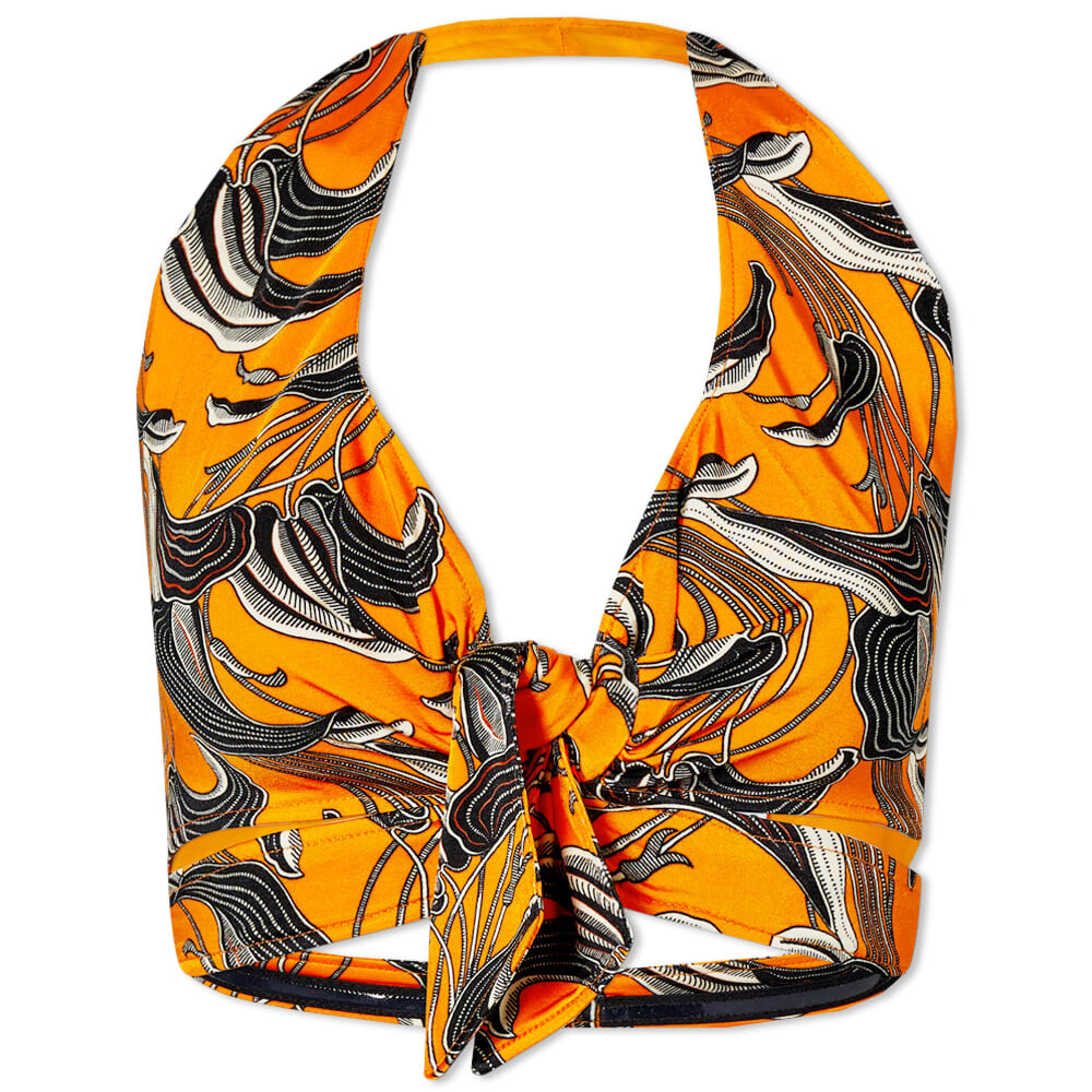 

Футболка Paco Rabanne Wrap Front Cropped Top, Коричневый