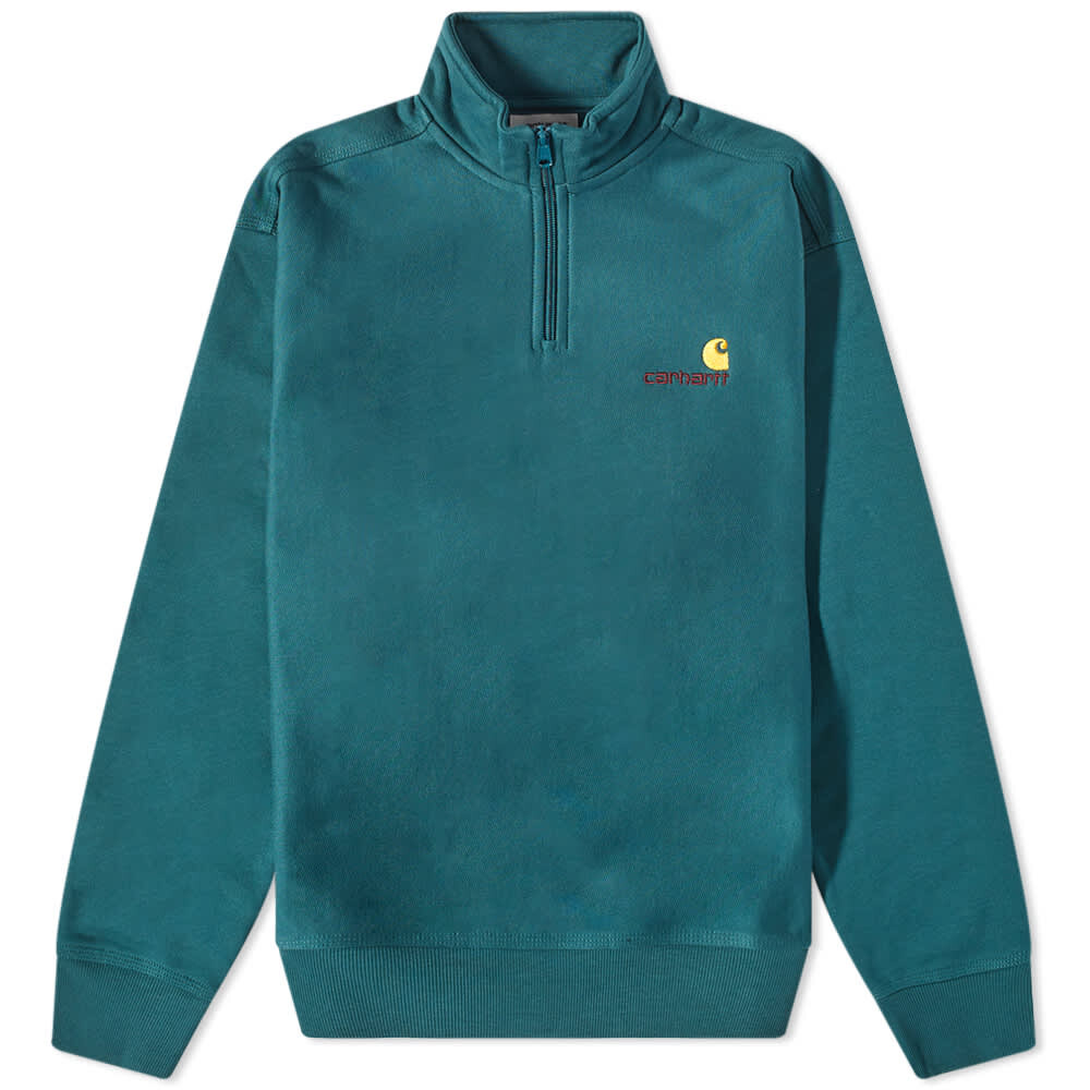 

Толстовка Carhartt WIP Half Zip American Script Sweat, Синий