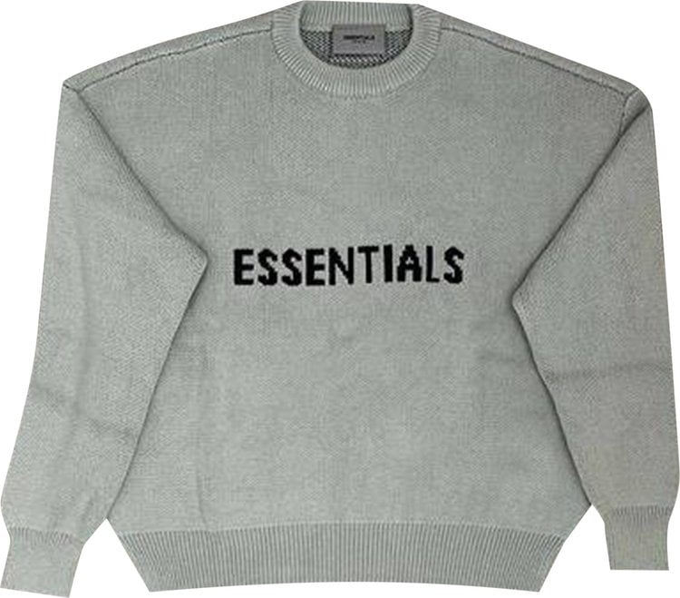 Свитер Fear of God Essentials x SSENSE Knit Sweater 'Concrete', серый - фото