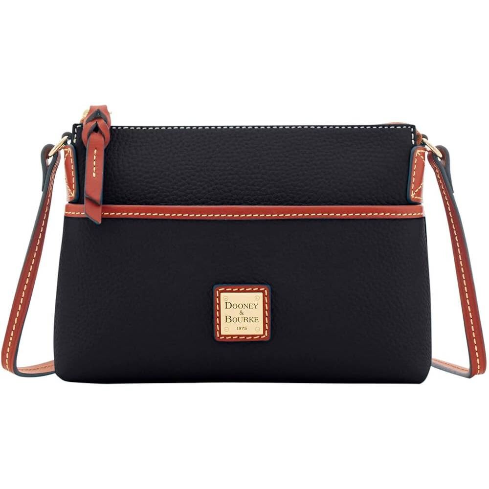 

Сумка кросс-боди Dooney & Bourke Pebble Grain Ginger, черный/красный