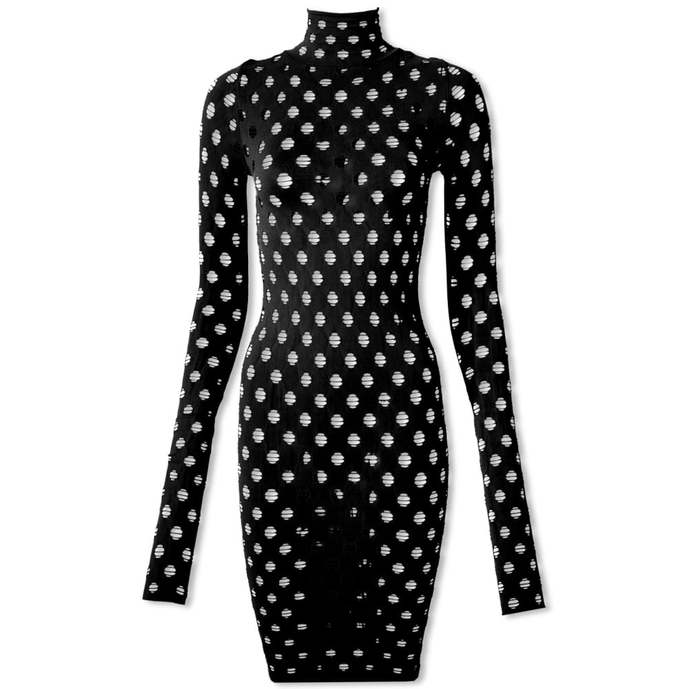 

Платье Maisie Wilen Perforated Turtleneck Mini Dress
