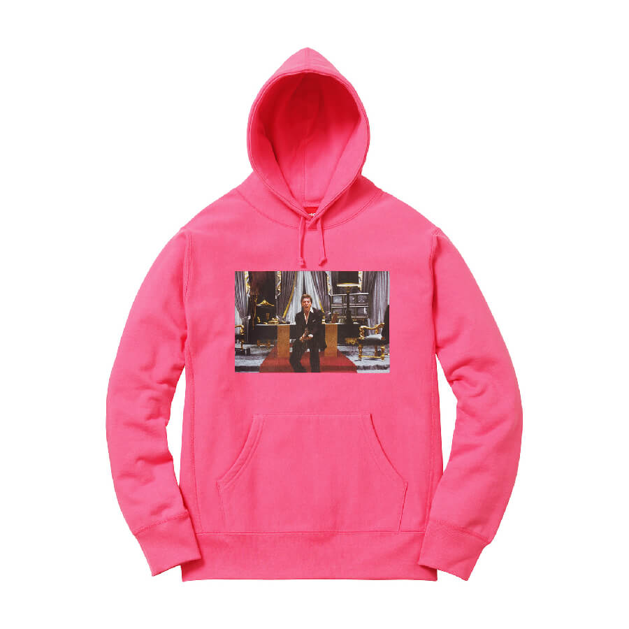 Худи Supreme Scarface Friend Sweatshirt, розовый - фото