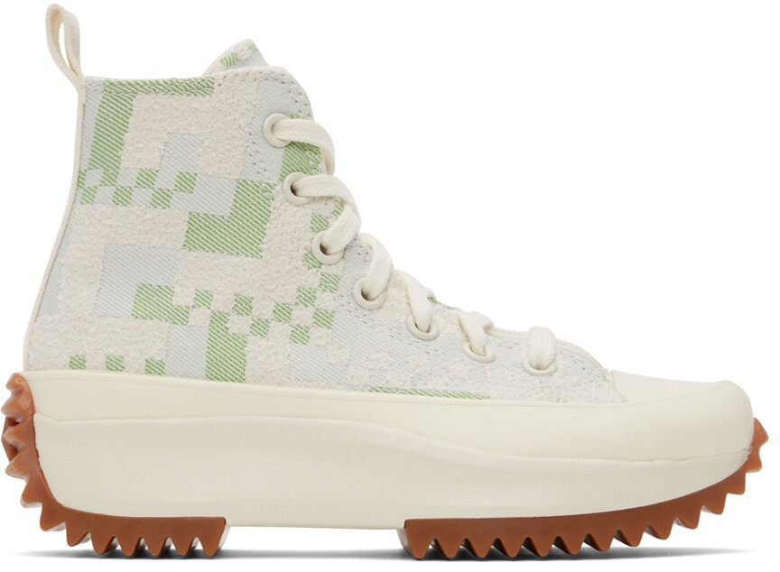 

Зелено-синие кроссовки Run Star Hike Converse