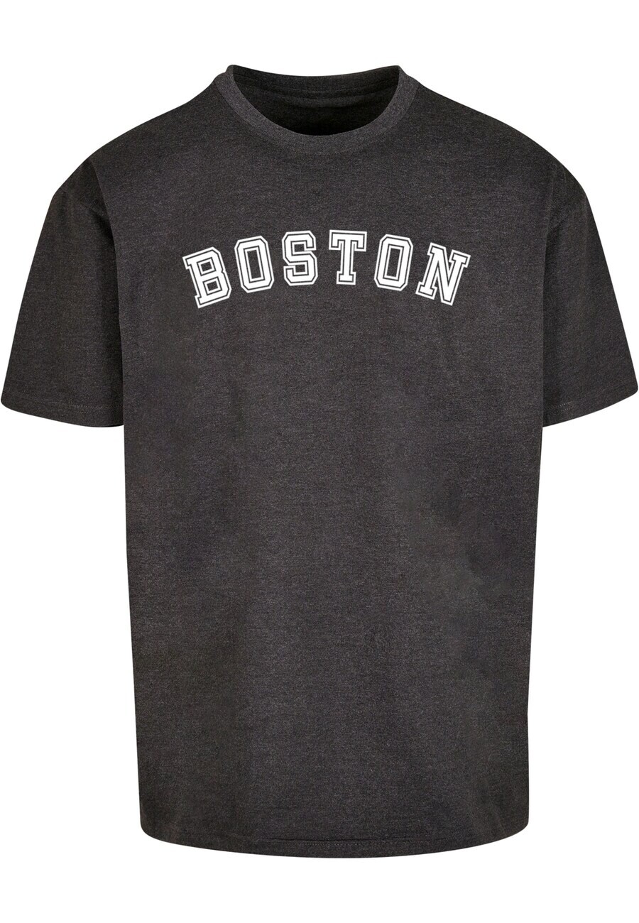 

Футболка Merchcode BOSTON, пятнистый черный