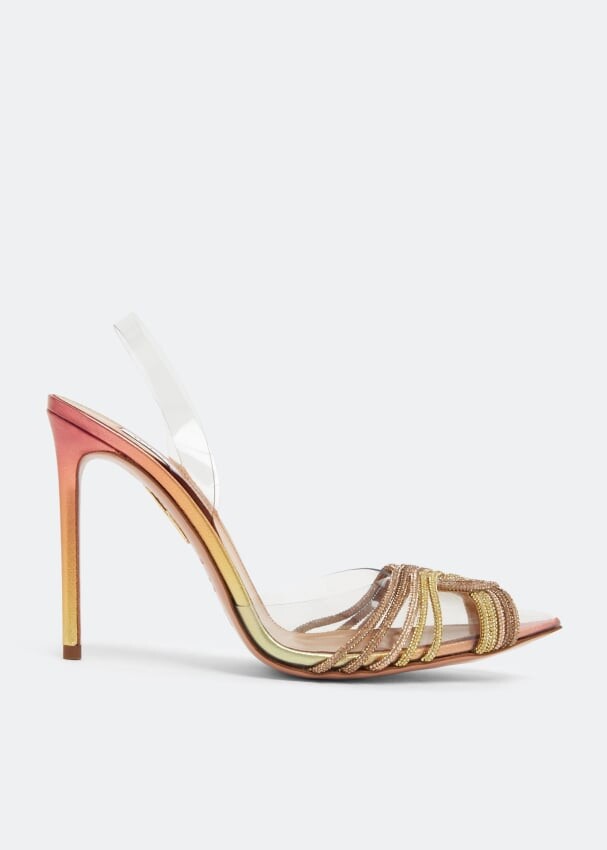 

Туфли AQUAZZURA Gatsby sling 105 pumps, оранжевый