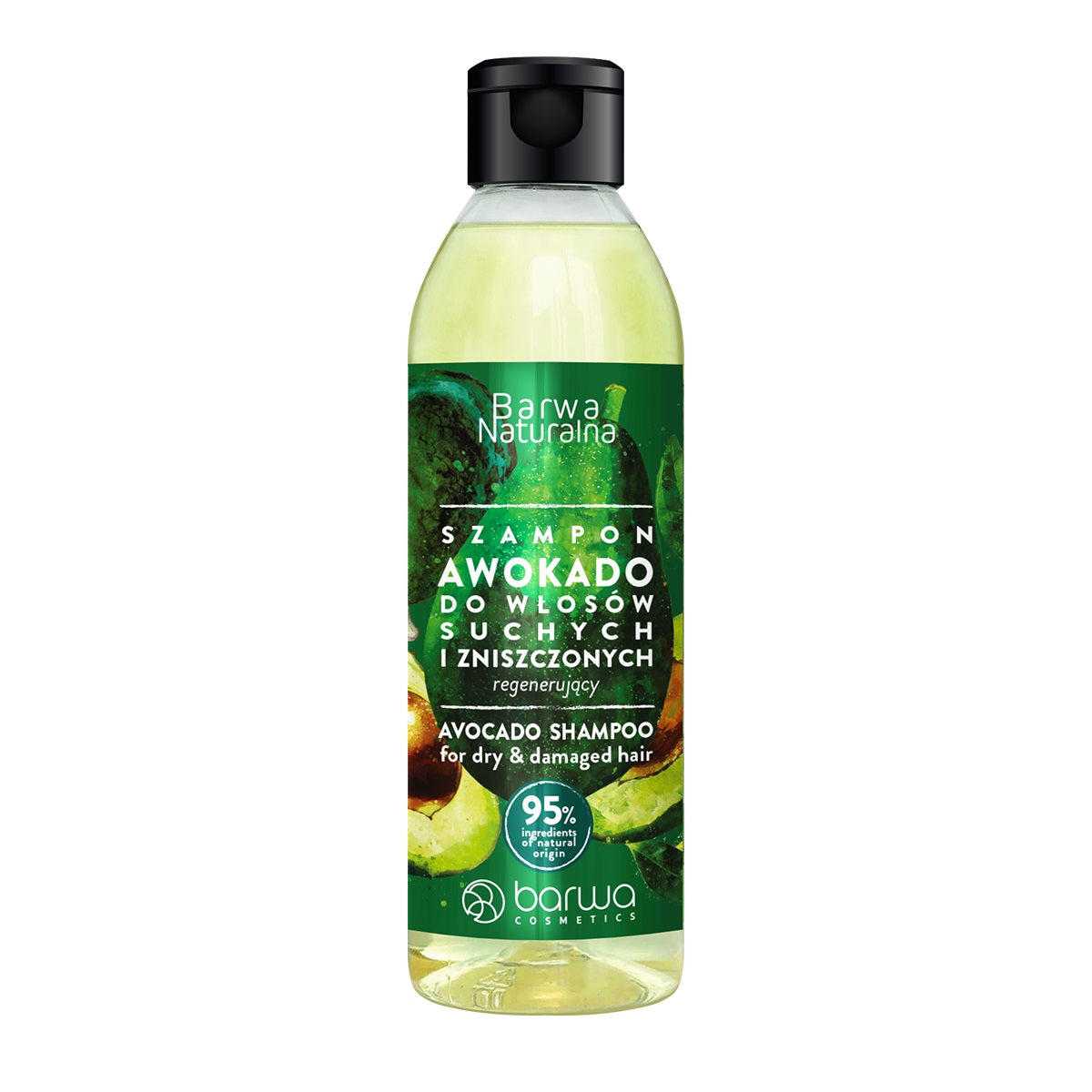 цена Barwa Натуральный регенерирующий шампунь для волос Авокадо 300мл