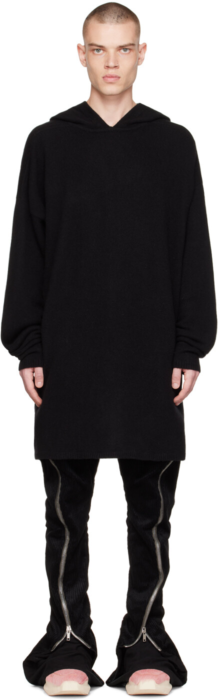 

Черная толстовка с капюшоном Томми Rick Owens, Черный