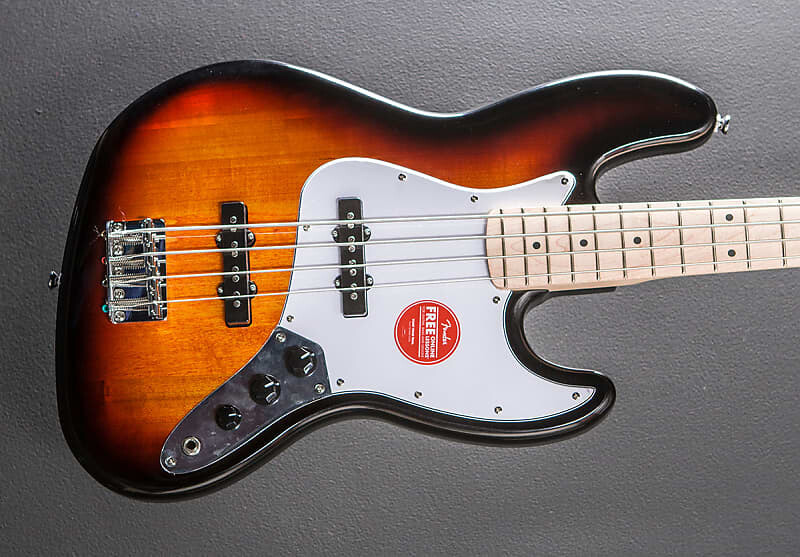 

Jazz Bass серии Affinity - 3 цвета Sunburst с кленовым покрытием Squier Affinity Series Jazz Bass - w/Maple