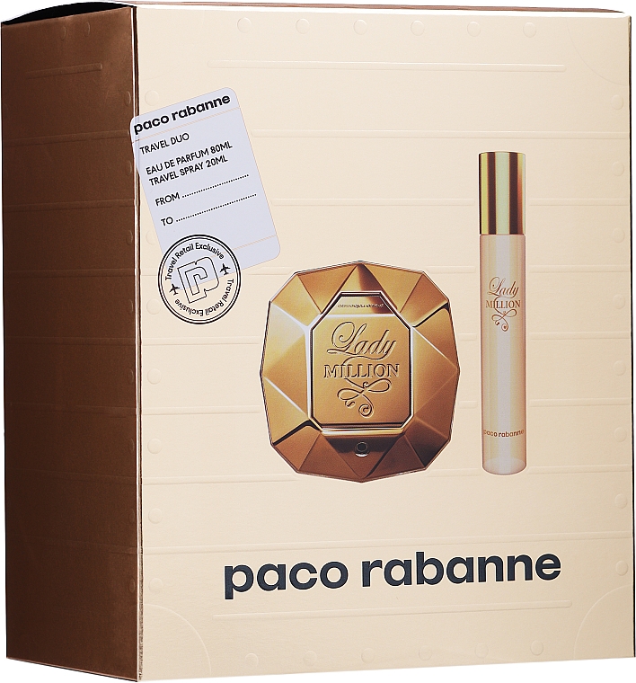 Парфюмерный набор Paco Rabanne Lady Million vogue collection парфюмерный набор 1 million 280 мл