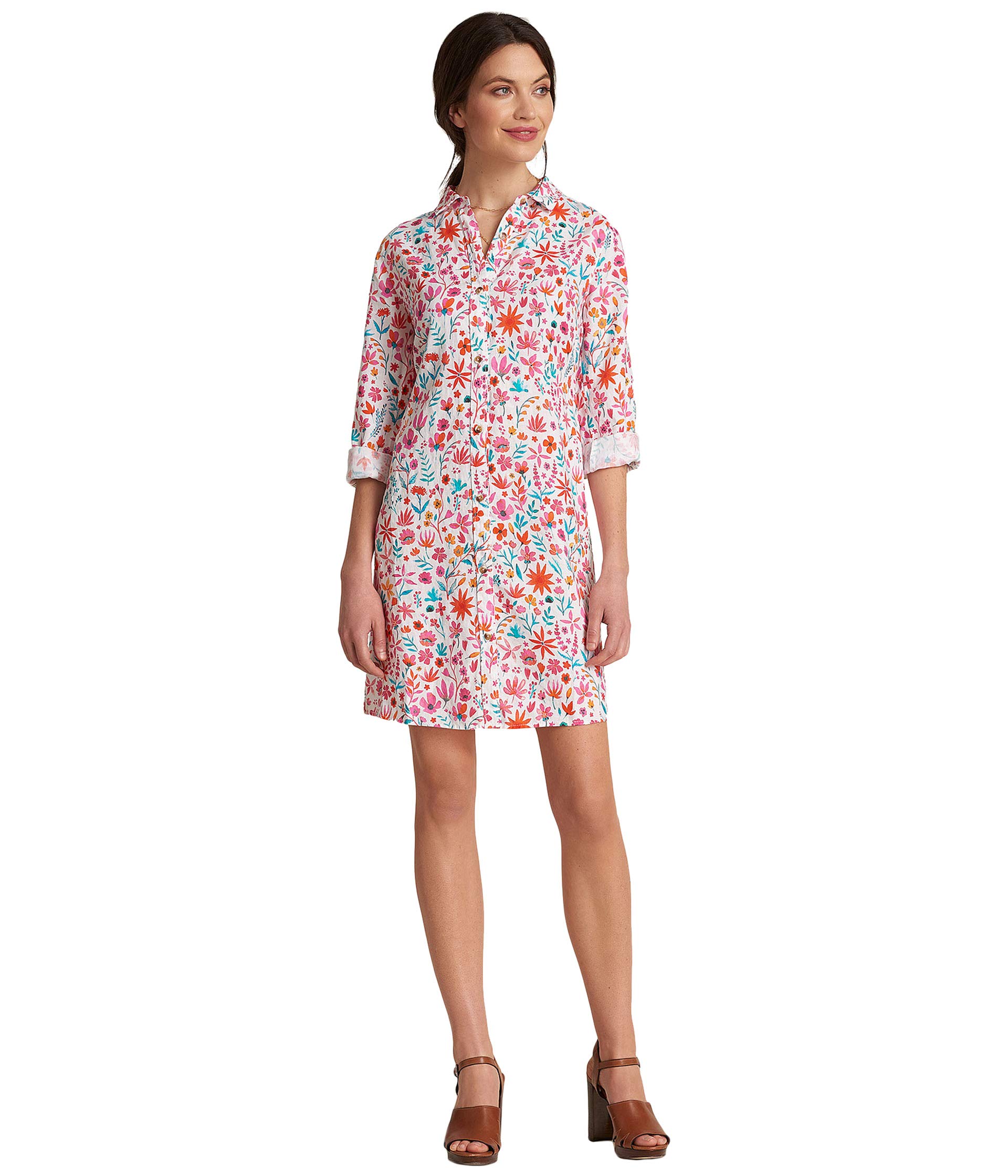Платье Hatley, Cara Shirtdress - High Summer Flowers цена и фото