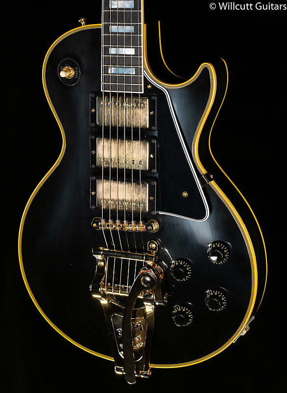 

Gibson Custom Shop 1957 Les Paul Custom Reissue 3- Pickup Bigsby VOS Ebony (074)
