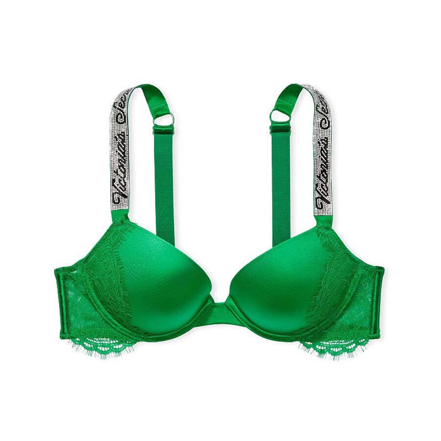 

Бюстгальтер Victoria's Secret Very Sexy Shine Strap Lace, зеленый
