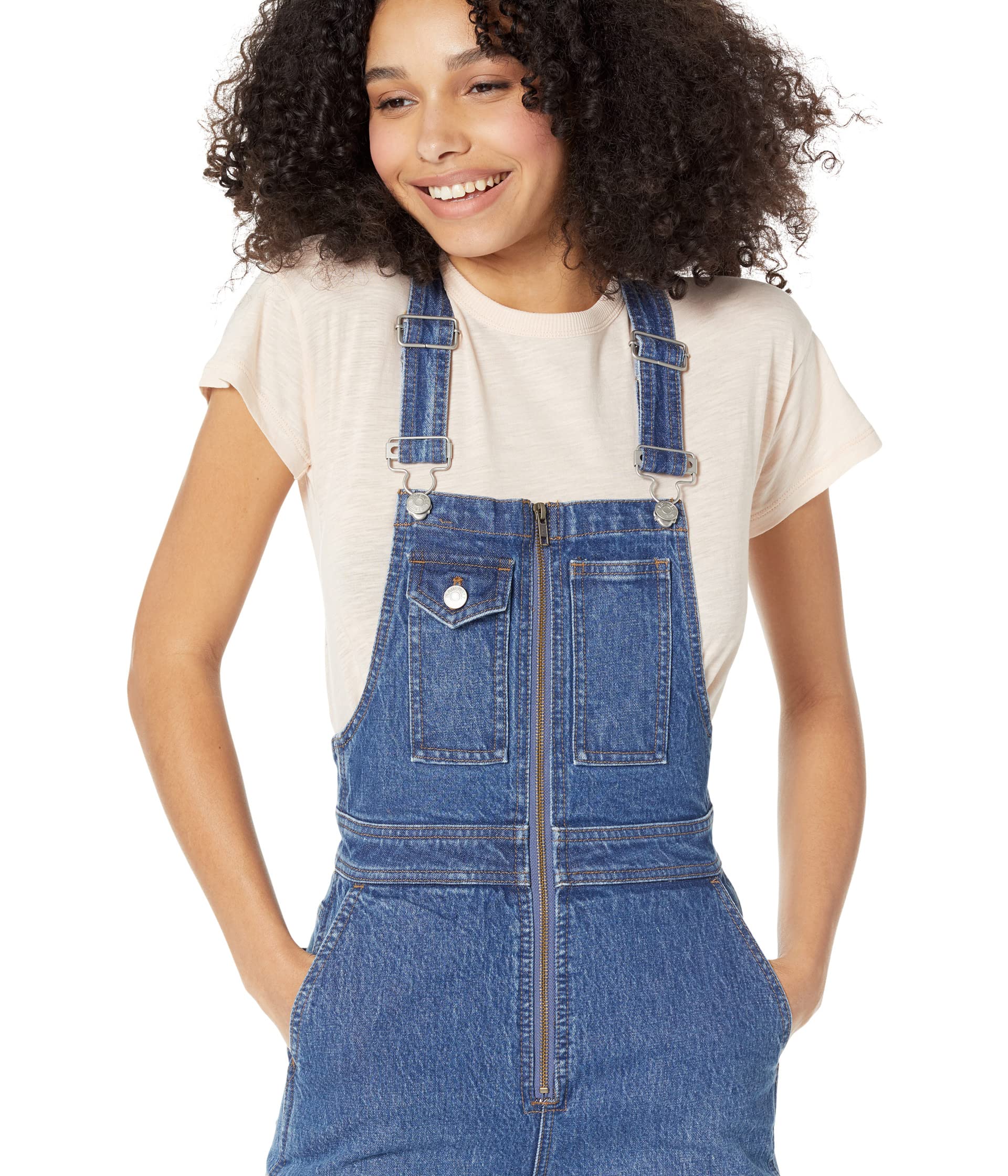 High-Rise Loose Flare Overalls