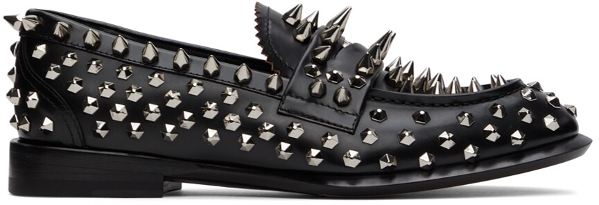 

Черные лоферы с заклепками Alexander McQueen, Черный