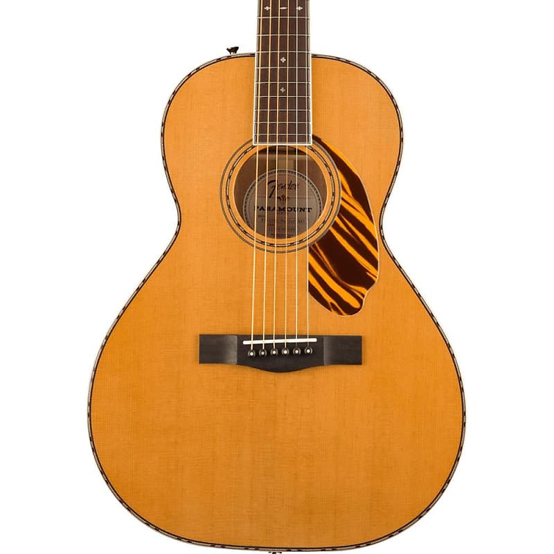 Акустическая гитара Fender PS-220E Parlor с футляром, овангкол, натуральный PS-220E Parlor With Case, , Natural