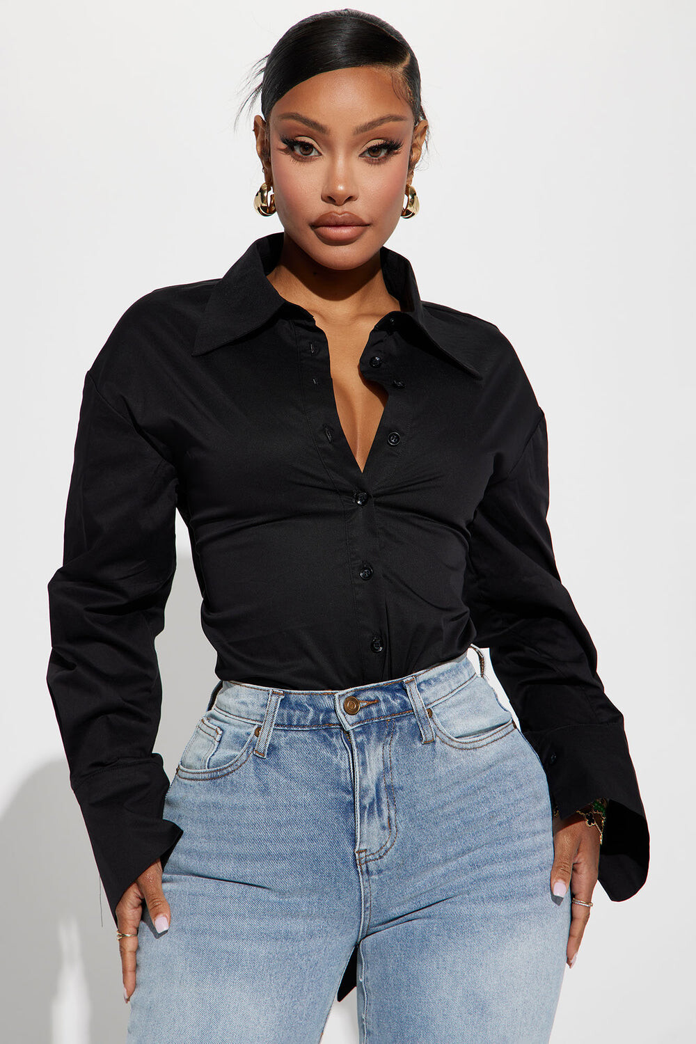 

Рубашка Fashion Nova GW22C1641, черный