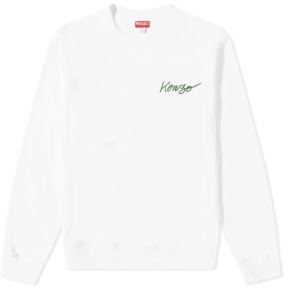 

Толстовка Kenzo Flower Back Print Crew Sweat, Белый