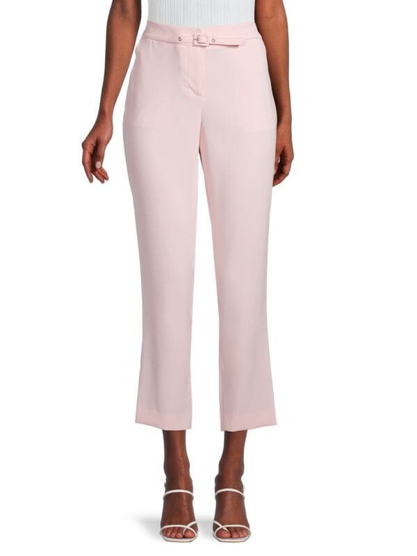

Укороченные брюки с поясом Karl Lagerfeld Paris Pink