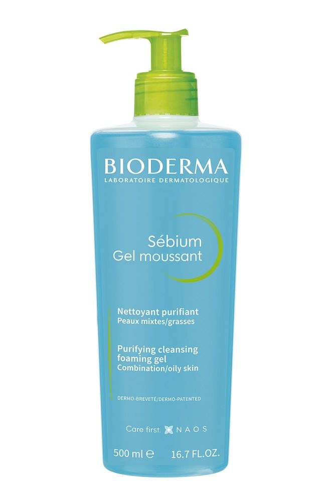 Bioderma Sébium Gel Moussant гель для лица, 500 ml очищающий гель для лица sébium gel moussant limpieza específica sin detergente bioderma 200 мл