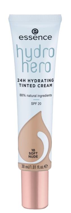 Essence Hydro Hero 24h Hydrating Tinted Cream ВВ крем для лица, 10 Soft Nude