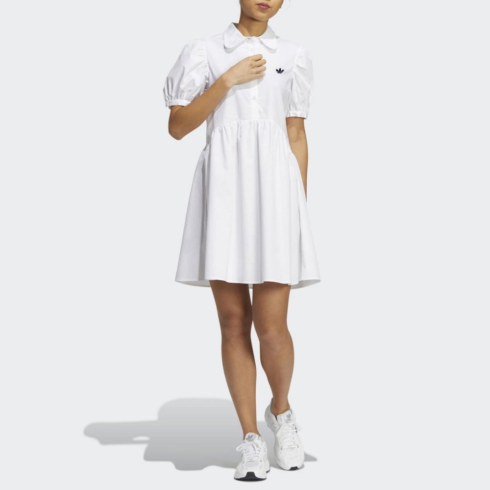 Платье Adidas Originals, белый повседневное платье kuxo
