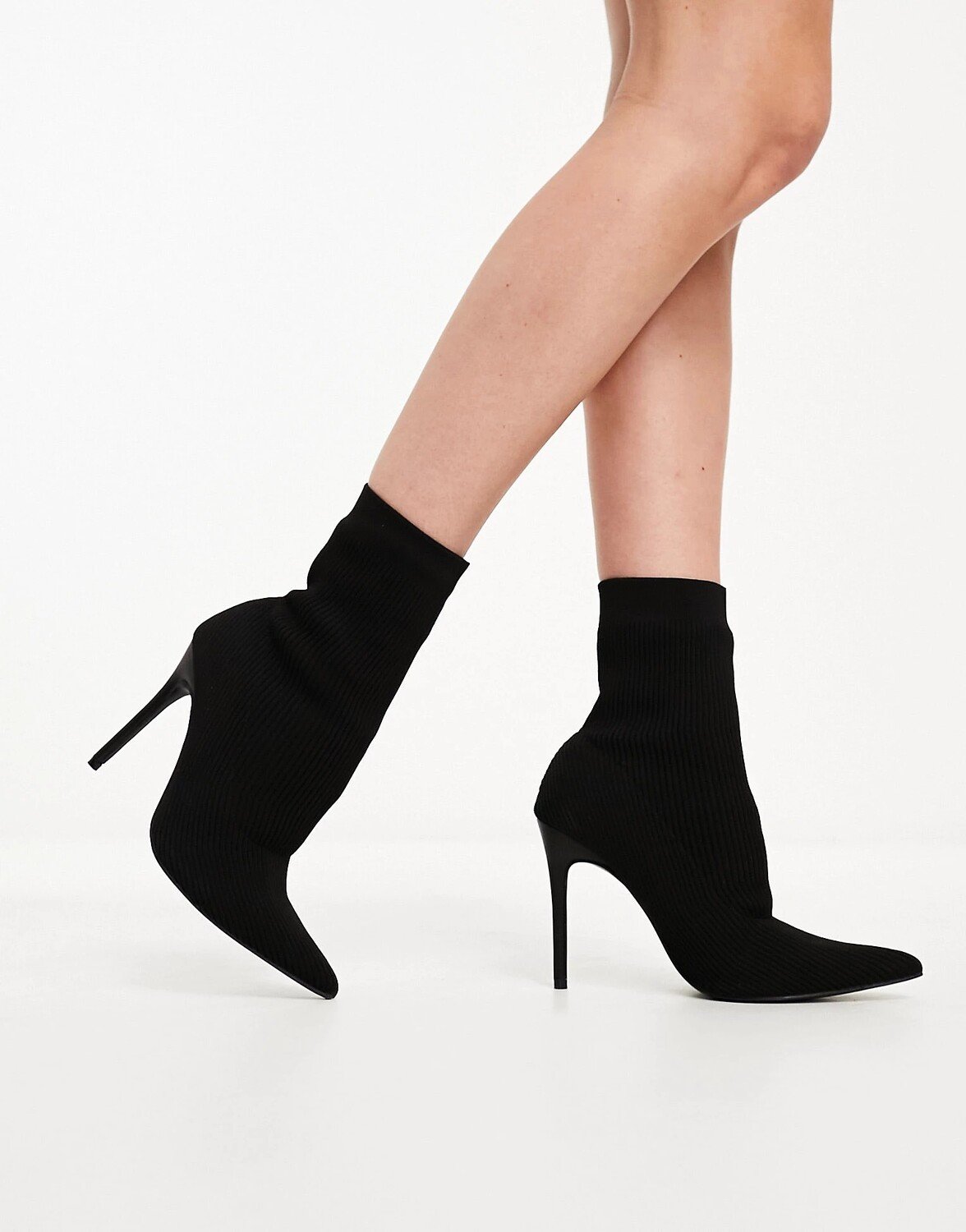 

Полусапоги Public Desire Wide Fit Miraval Heeled Sock, черный