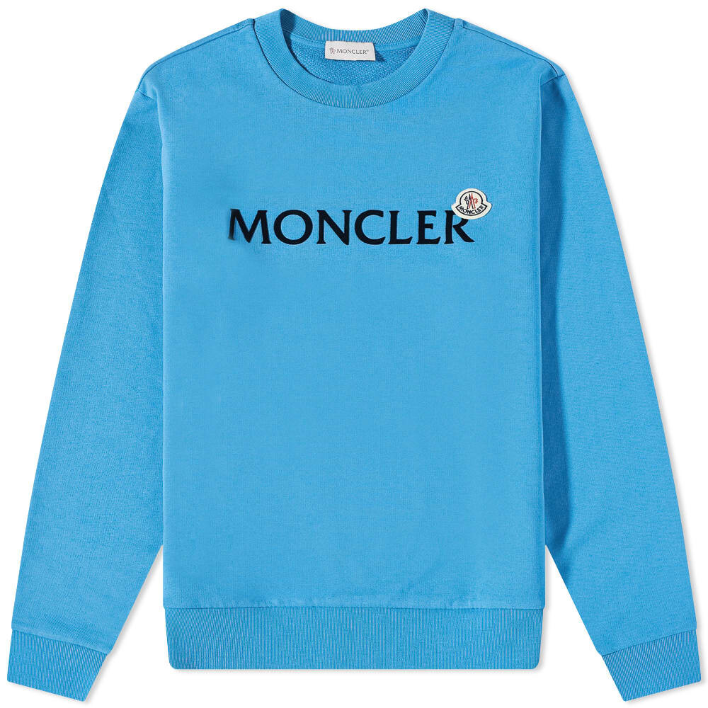 

Толстовка Moncler Trademark Logo Crew Sweat, Синий