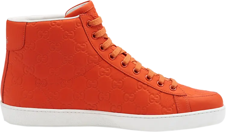 

Кроссовки Gucci Brooklyn Guccissima High Orange, оранжевый