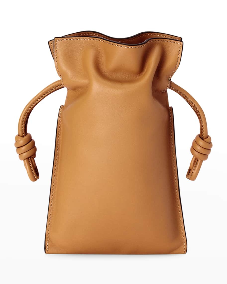 

Миниатюрная сумка через плечо Flamenco с карманом на шнурке Loewe