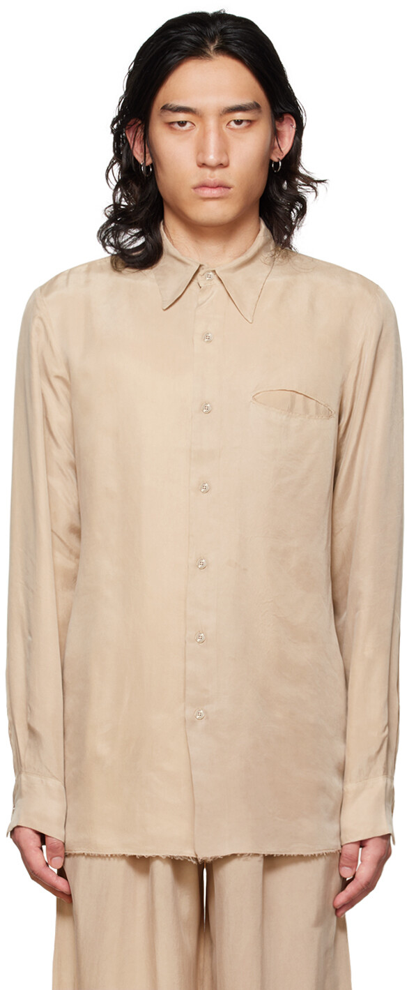 

Рубашка SSENSE Exclusive Beige No.187 Gabriela Coll Garments